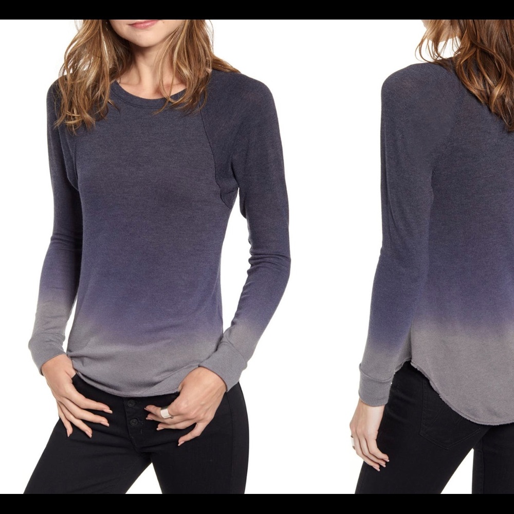 Treasure & Bond curved hem long sleeve t